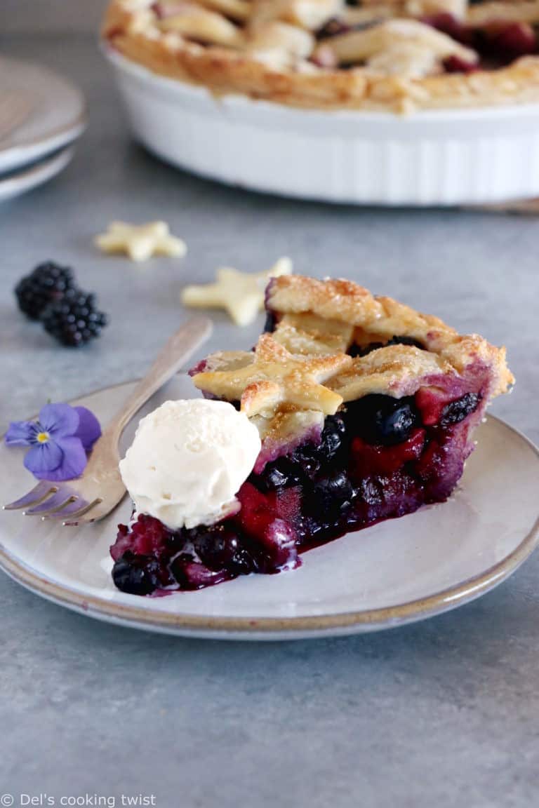 Blackberry Apple Pie - Del's cooking twist