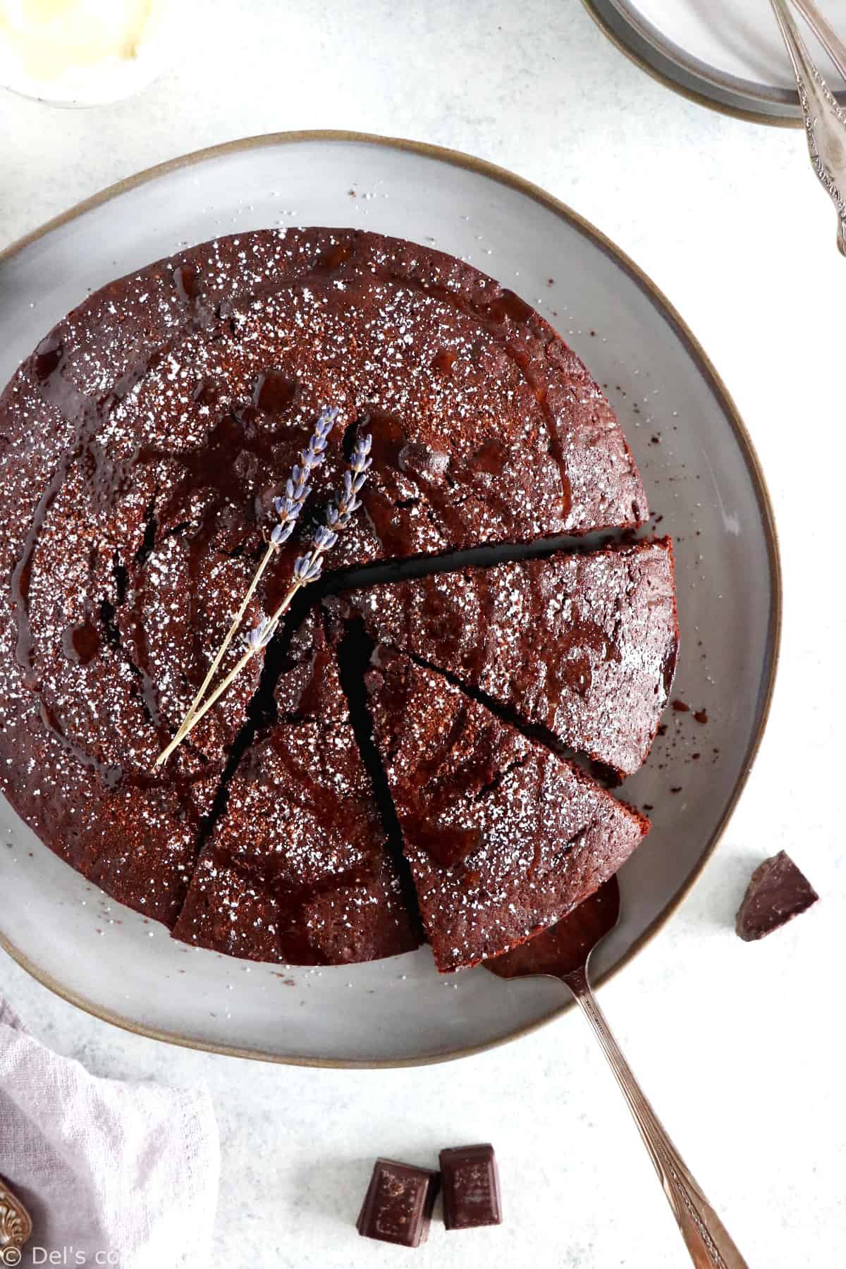 Gâteau au yaourt au chocolat et à l'huile d'olive - Del's cooking twist