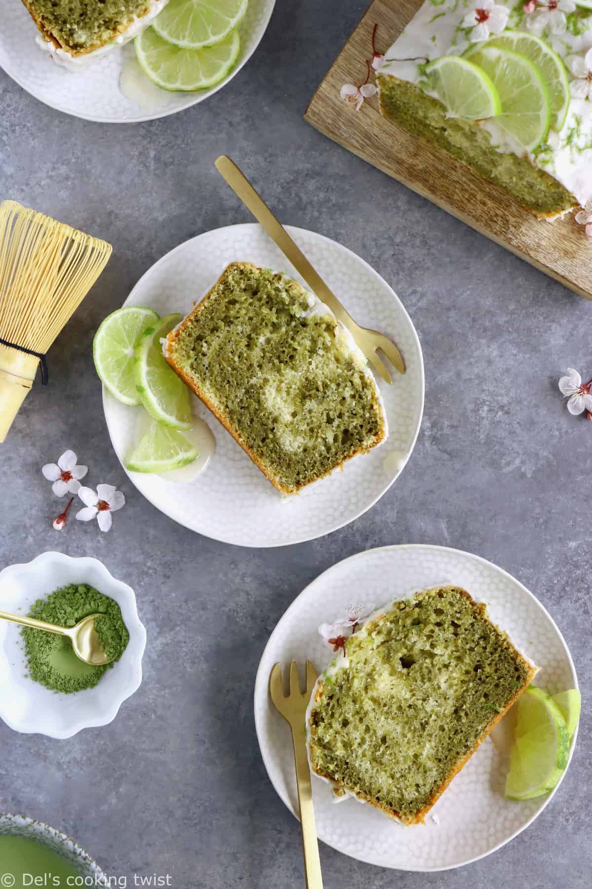 Cake Marbre Au The Matcha Et Citron Vert Del S Cooking Twist