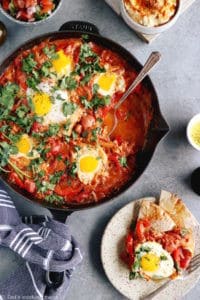 Easy Shakshuka With Feta Cheese - Del's Cooking Twist