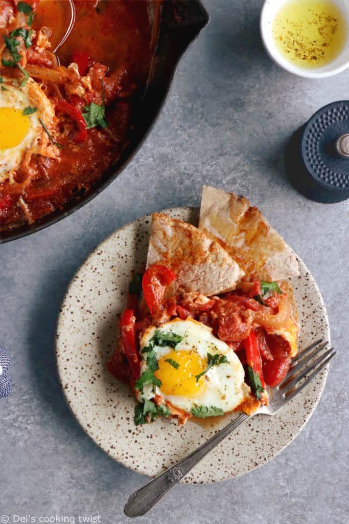 Easy Shakshuka with Feta Cheese - Del's cooking twist