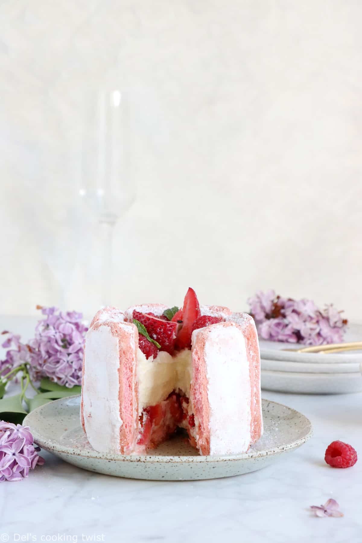 Summer Berry Charlotte Cake - SideChef