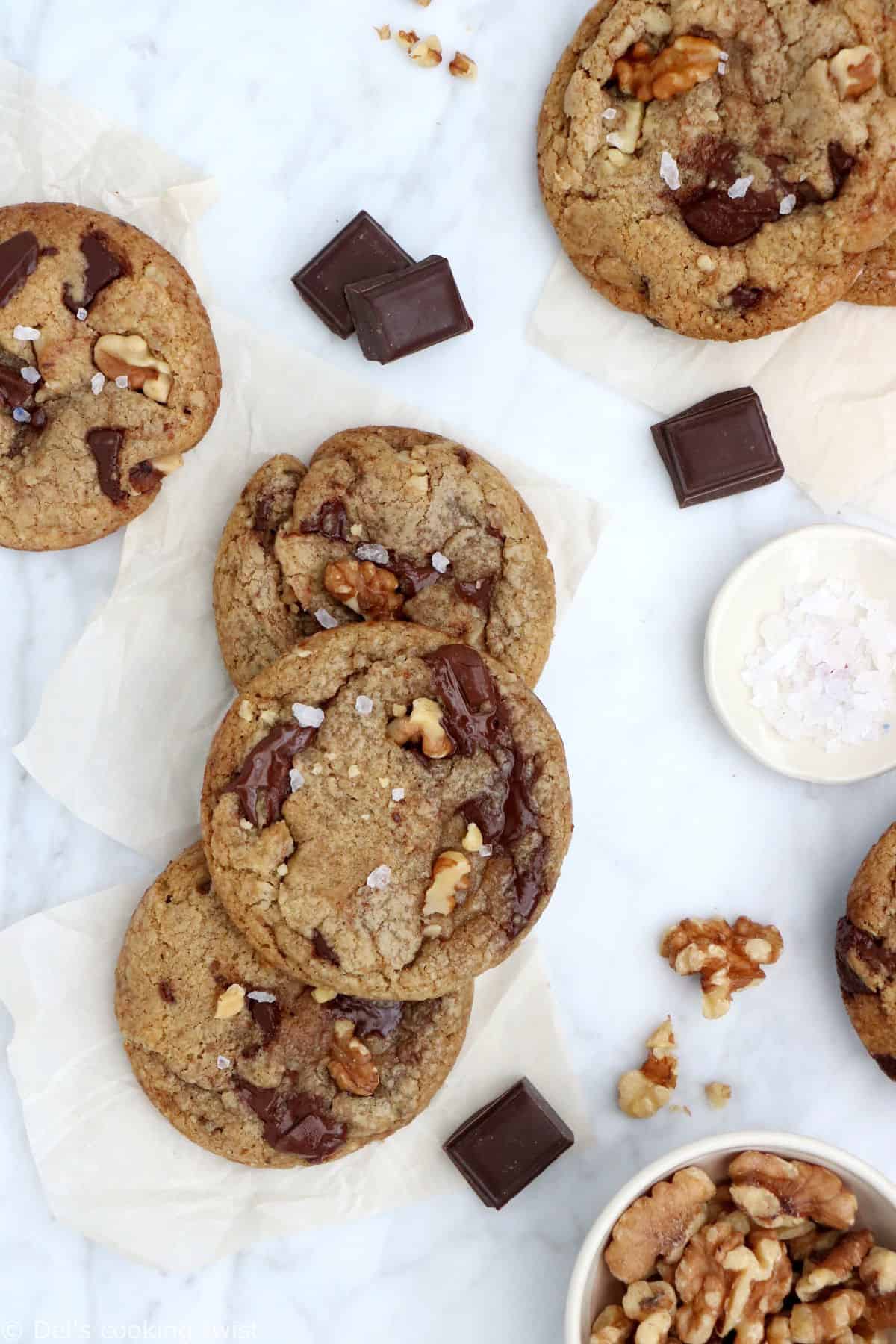 BEST Chewy Chocolate Chip Walnut Cookie Recipe