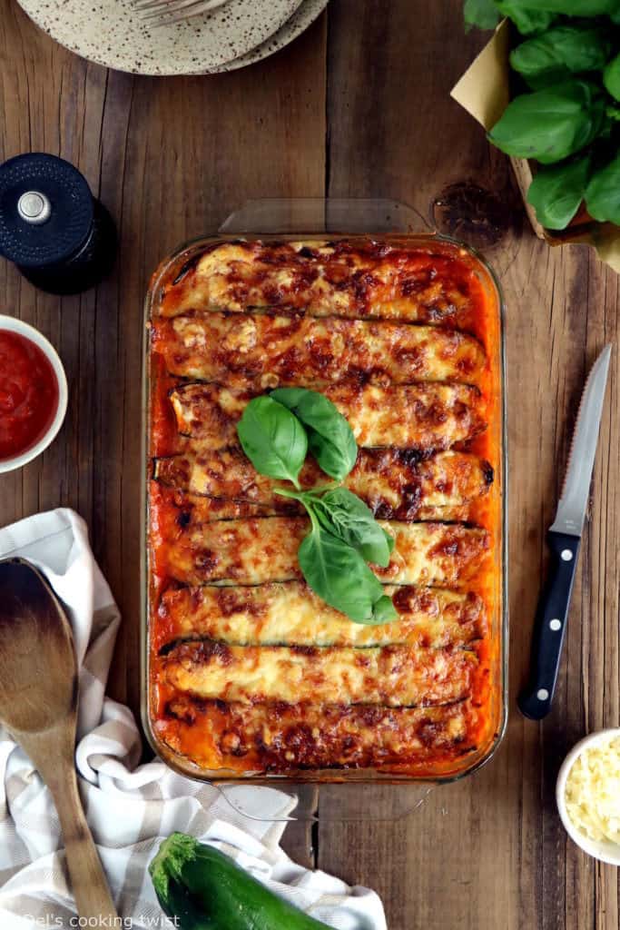 Easy Vegetarian Zucchini Lasagna (+ video) - Del&amp;#39;s cooking twist