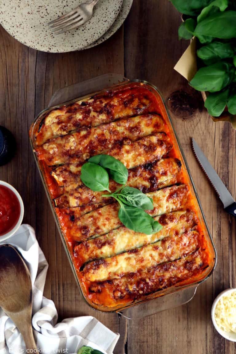 Easy Vegetarian Zucchini Lasagna (+ video) - Del's cooking twist