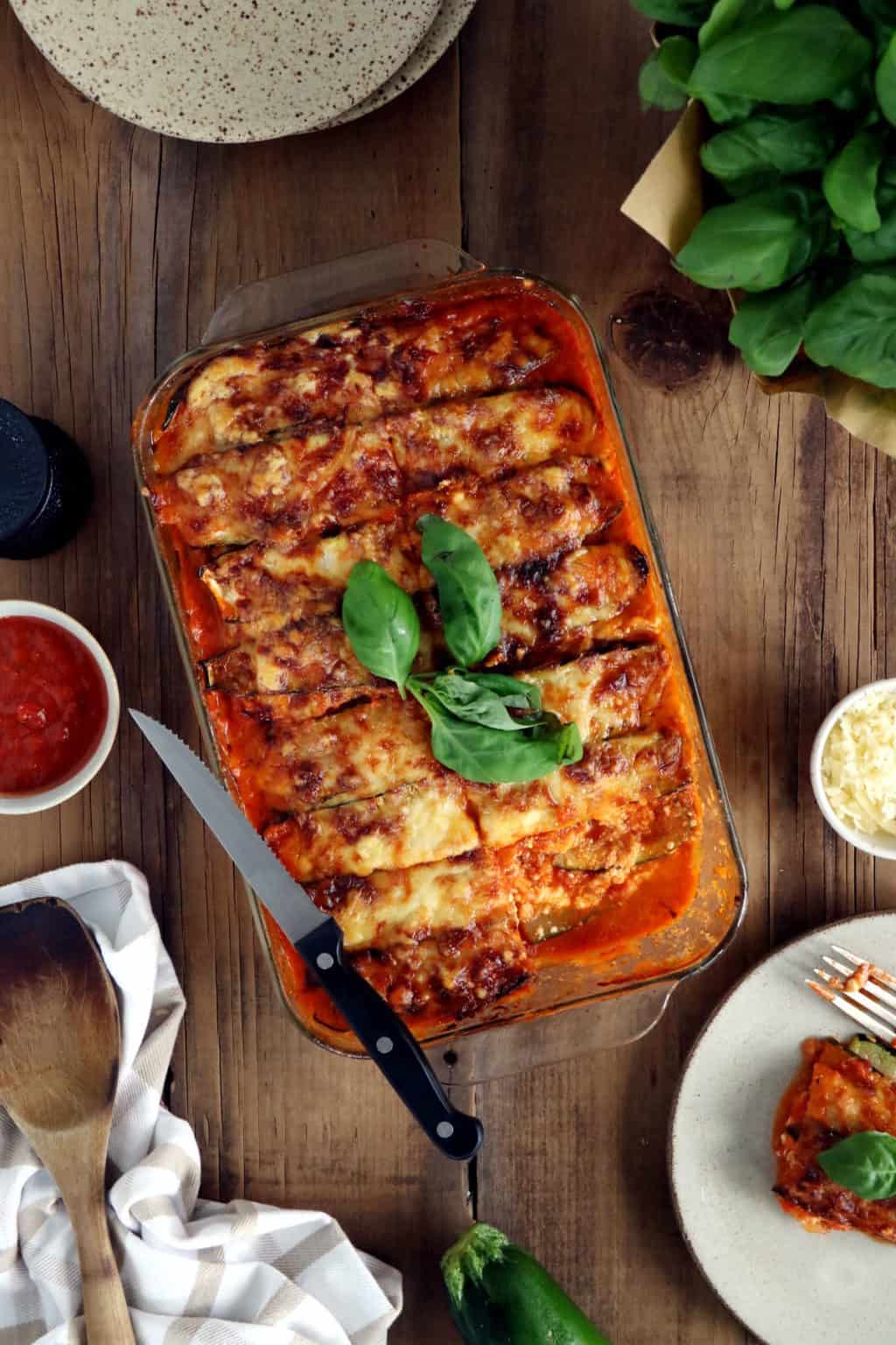 Easy Vegetarian Zucchini Lasagna (+ video) - Del's cooking twist