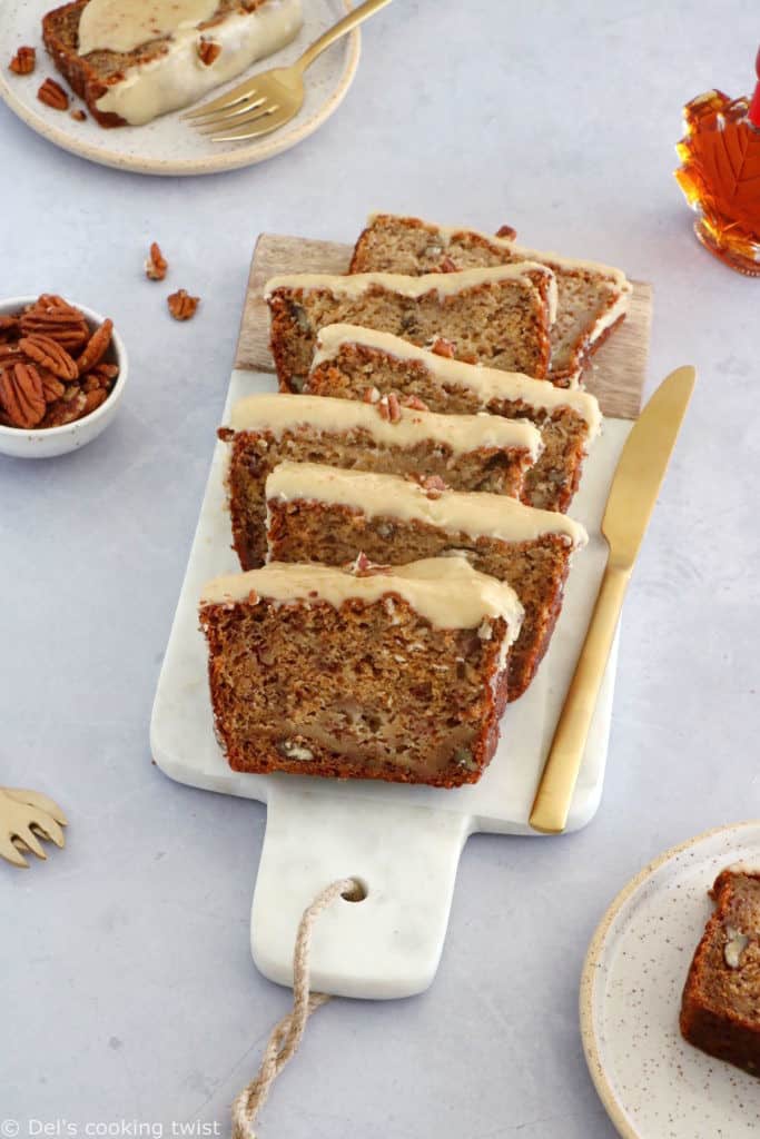 Maple Pecan Banana Bread - Del's cooking twist