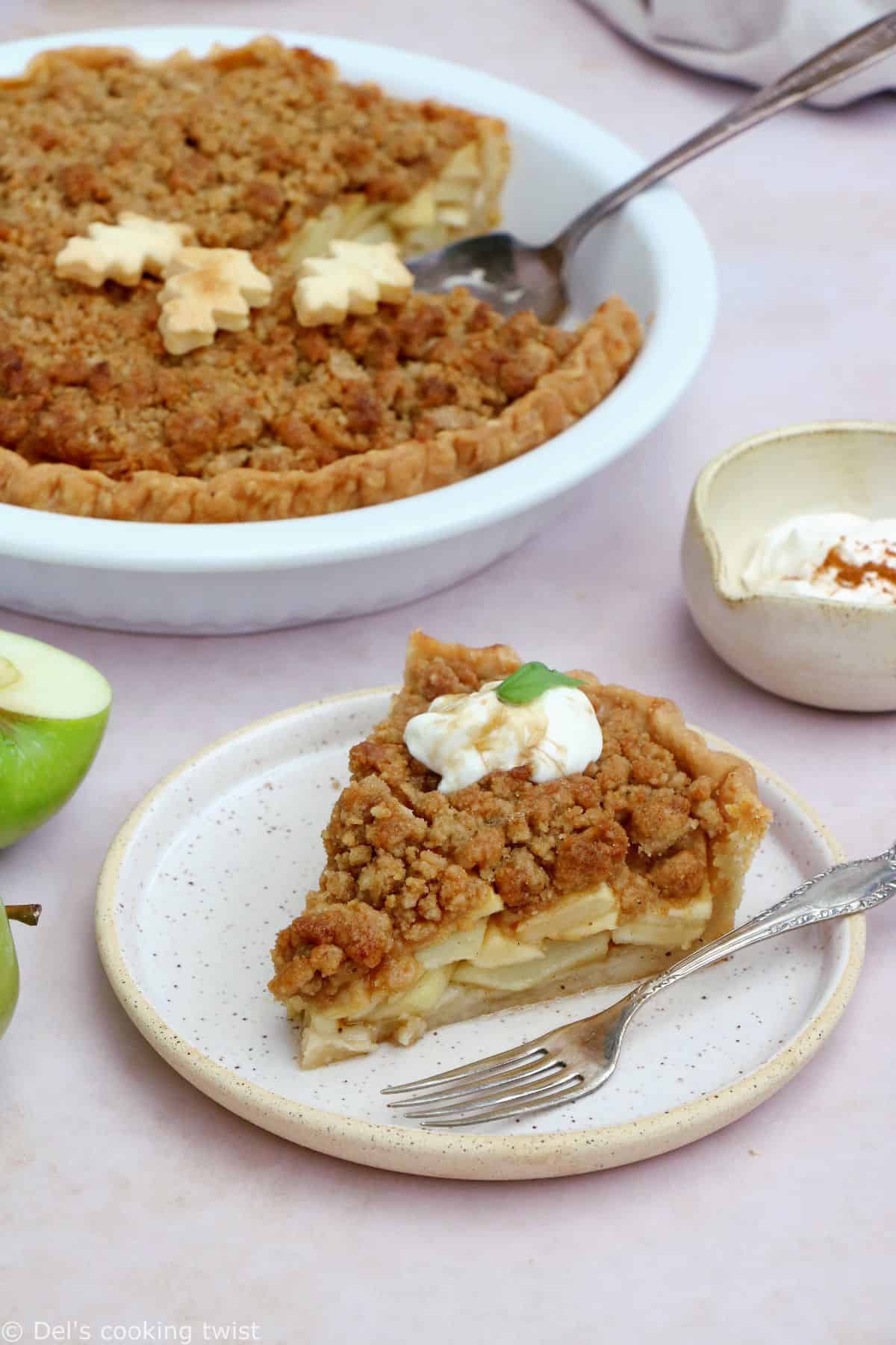 La Dutch apple pie aux épices chai est un dessert ultra gourmand qui reprend le principe de l'apple pie américaine mais qui est encore plus simple à réaliser.