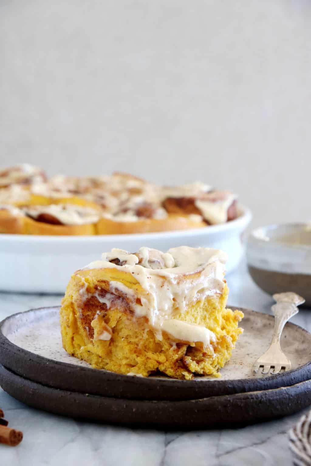 Pumpkin Cinnamon Rolls - Del's cooking twist