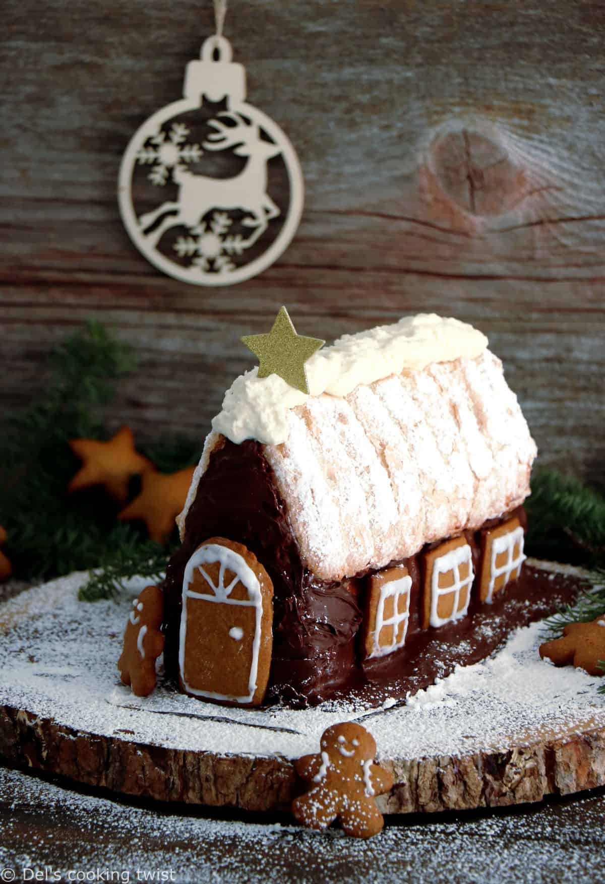 Christmas Gingerbread Cake with step-by-step photos