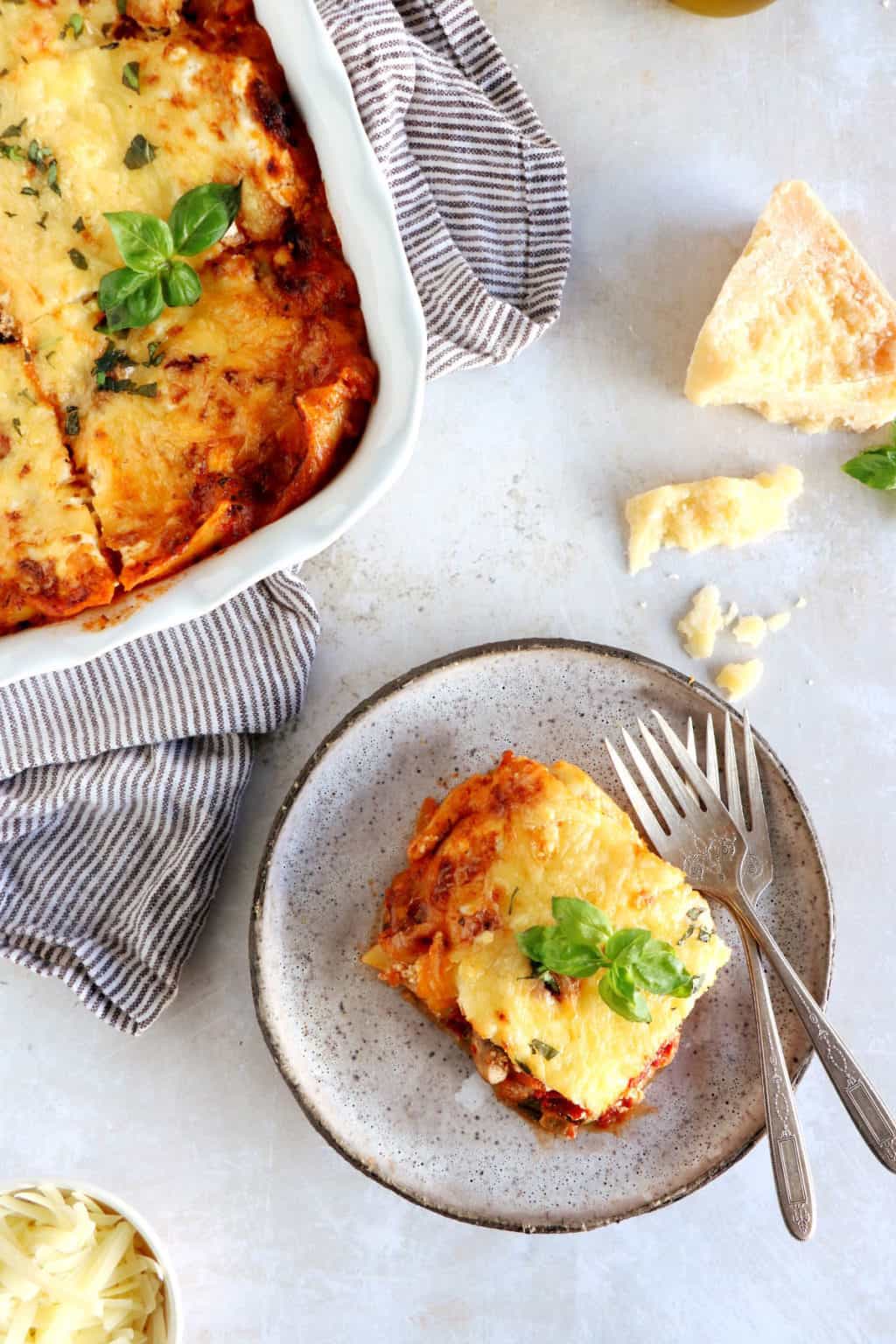 Spinach and Mushroom Lasagna - Del's cooking twist