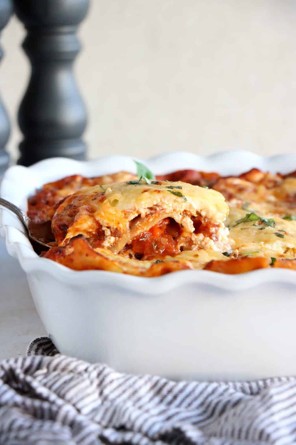 Spinach and Mushroom Lasagna - Del's cooking twist