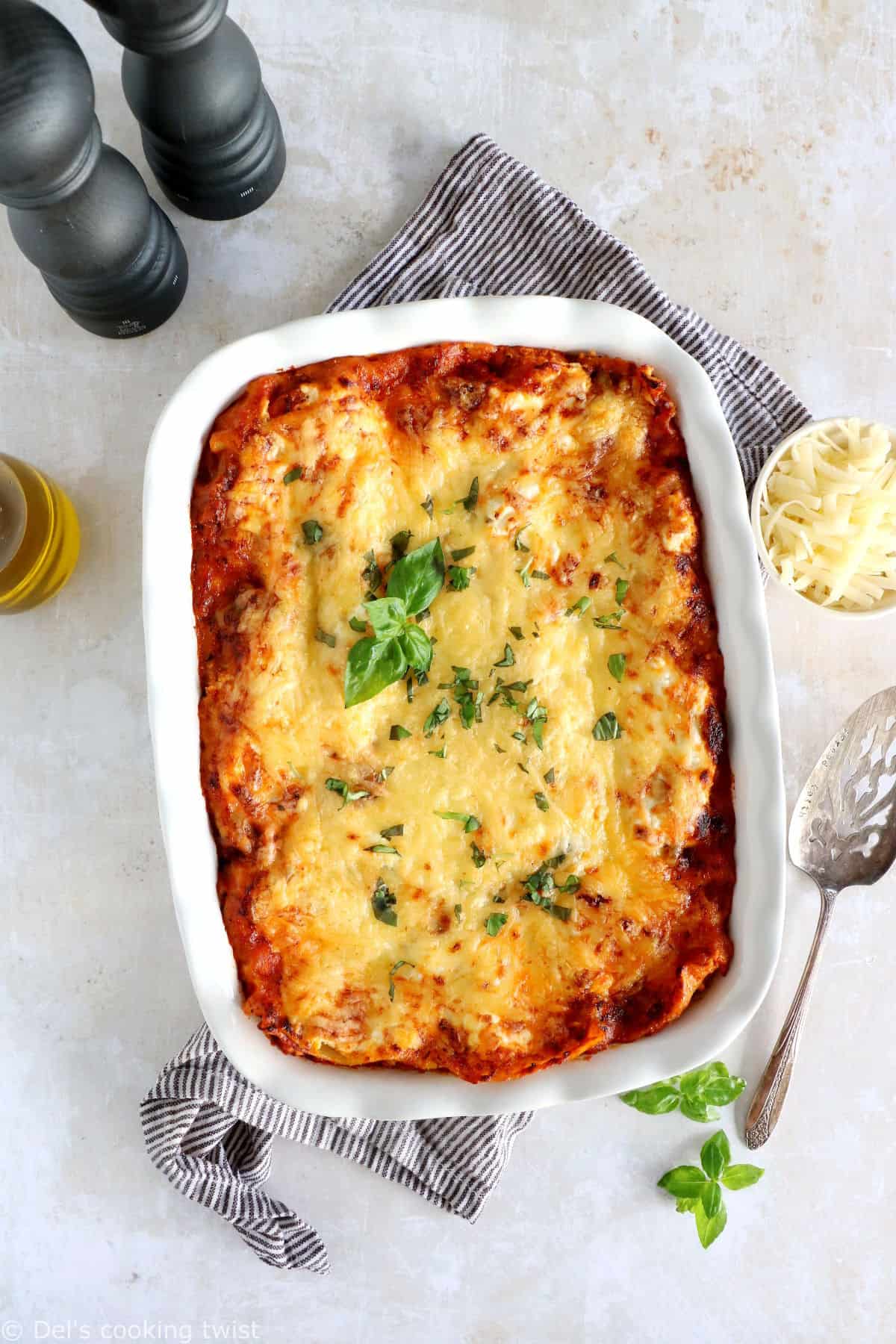 Lasagnes Aux épinards, Champignons Et Ricotta - Del's Cooking Twist