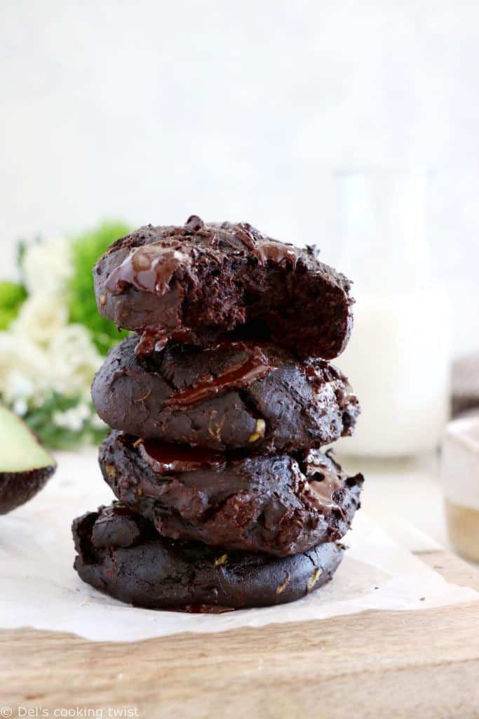 Healthy Chocolate Avocado Cookies Dels Cooking Twist