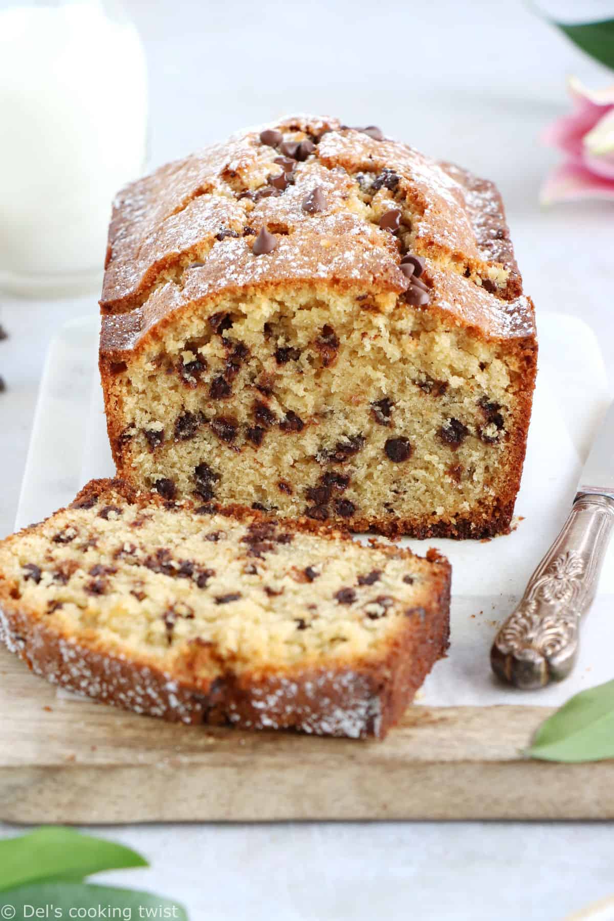 Chocolate Chip Pound Cake - Del's cooking twist