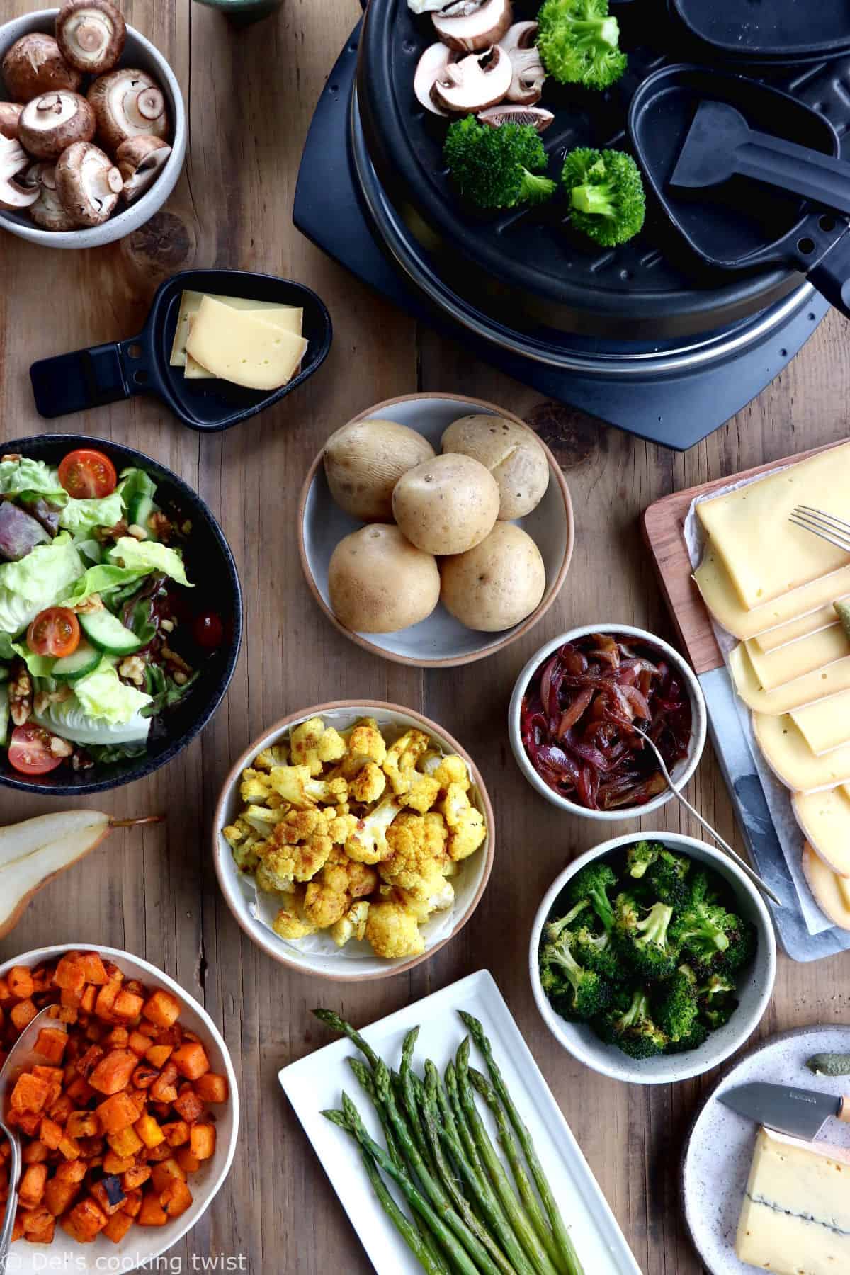 How To Host A Vegetarian Raclette Dinner Party - Del's cooking twist