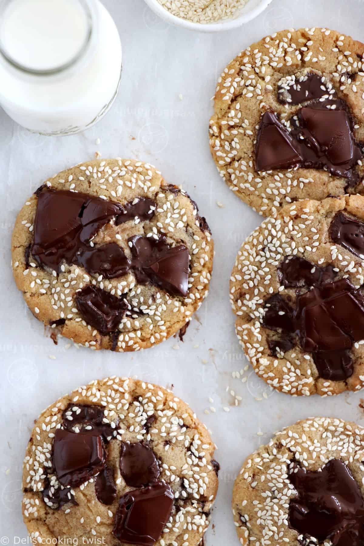 Vegan Miso Chocolate Chip Cookies (Gluten-Free Friendly)