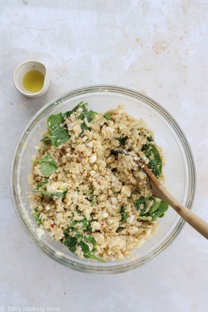 Recette Yuka - Bowl de quinoa, pousses d'épinards, orange & feta