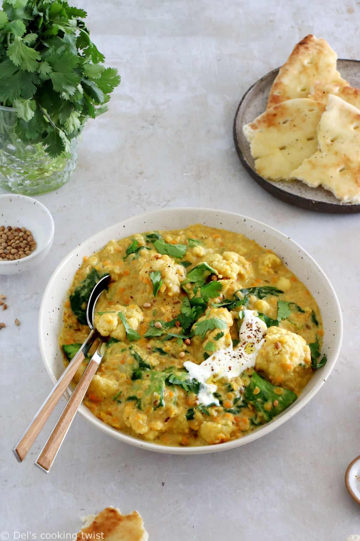 Curry de lentilles corail - Dahl curry