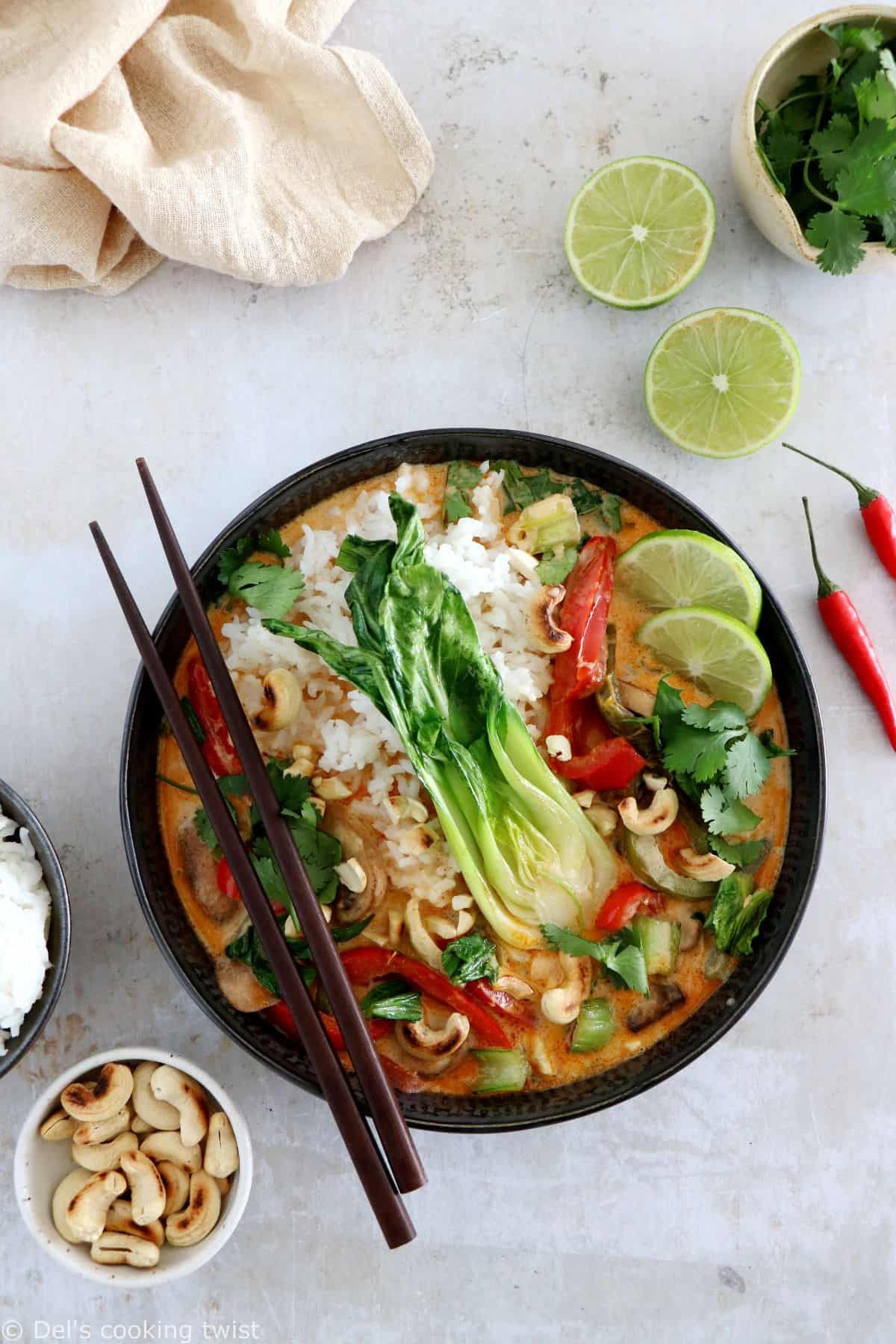 Curry thaï aux légumes et au riz