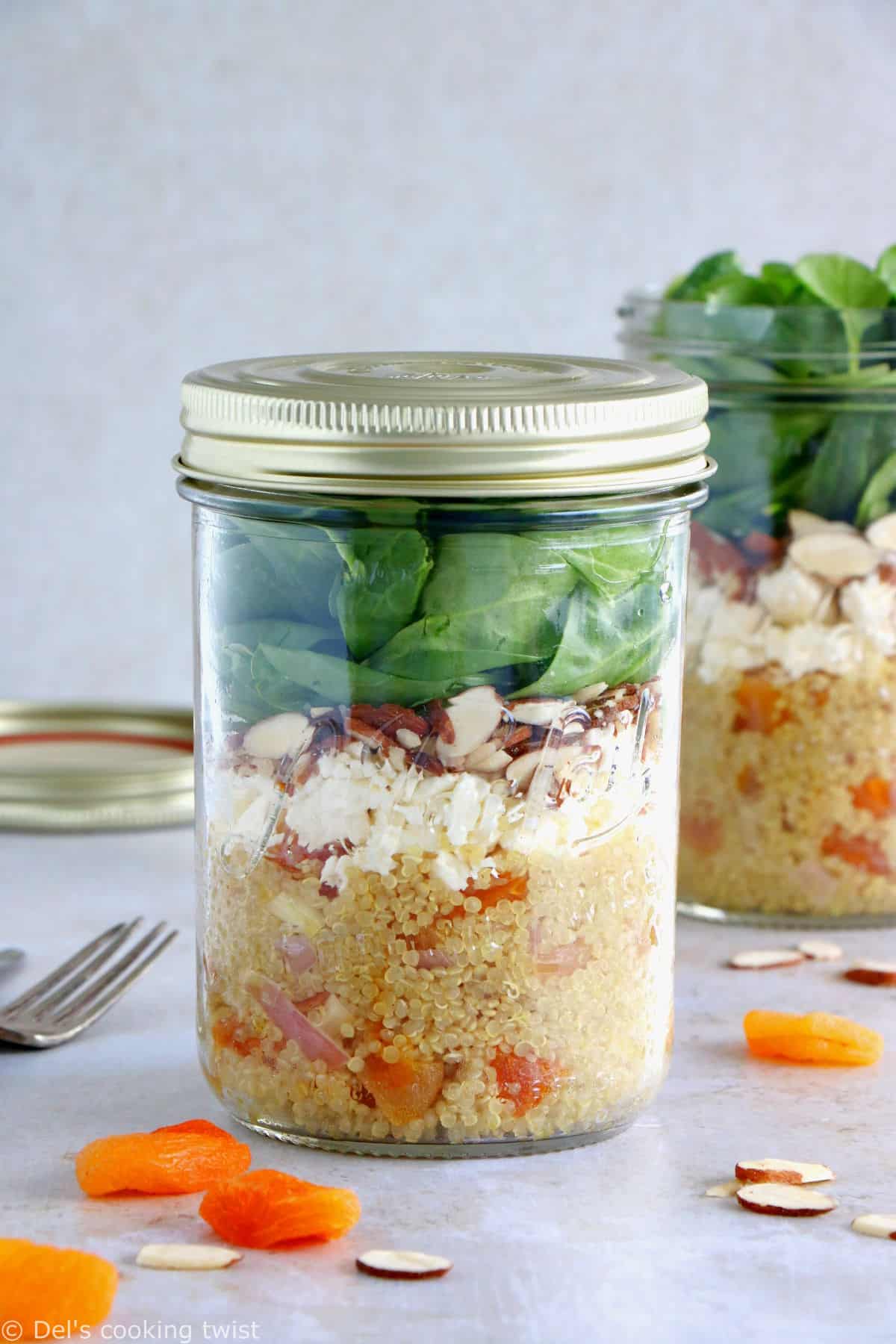 Mason Jar Peanut Salad - Nourished by Nic