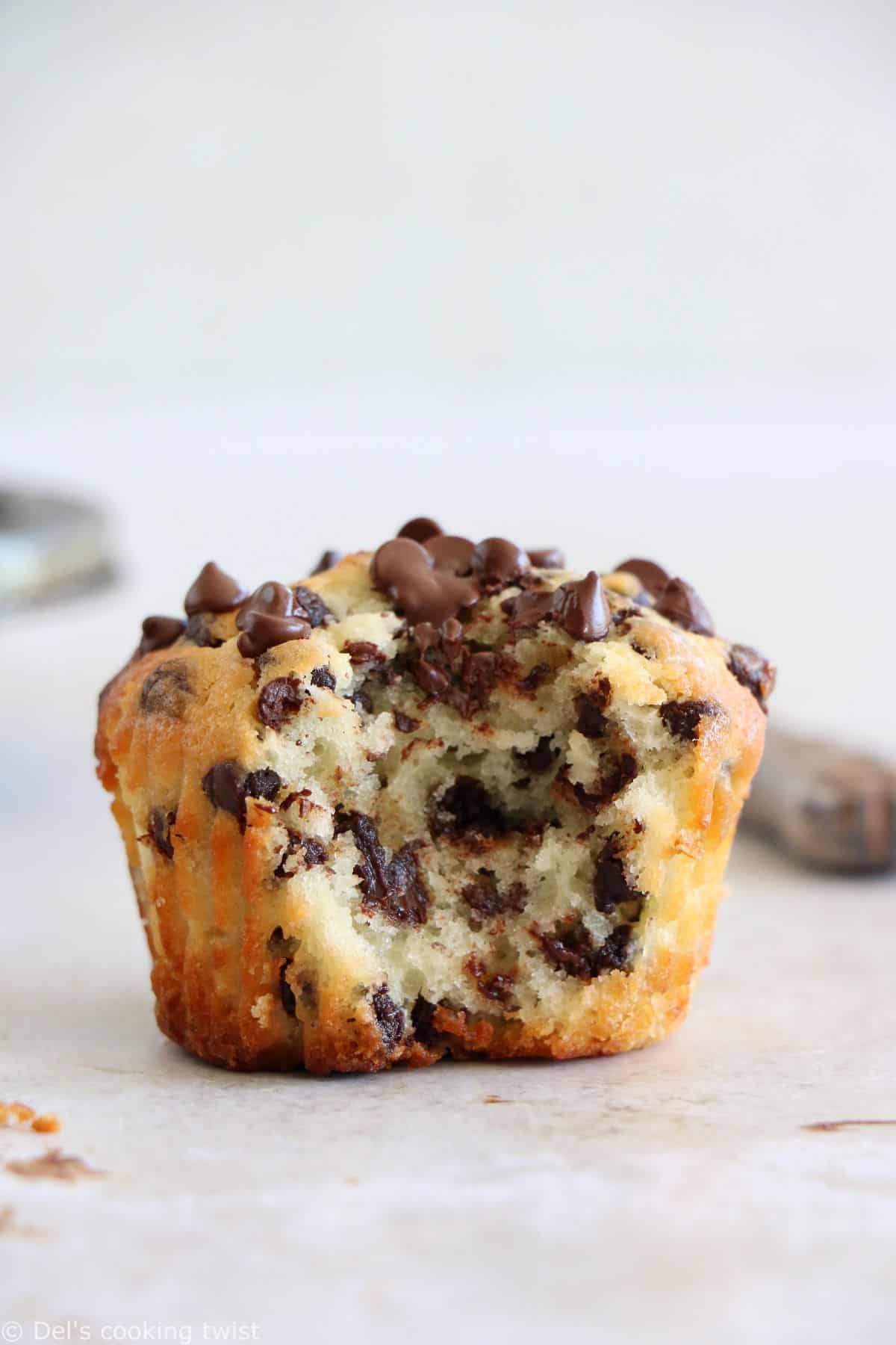 Chocolate Chip Muffins - Dels cooking twist