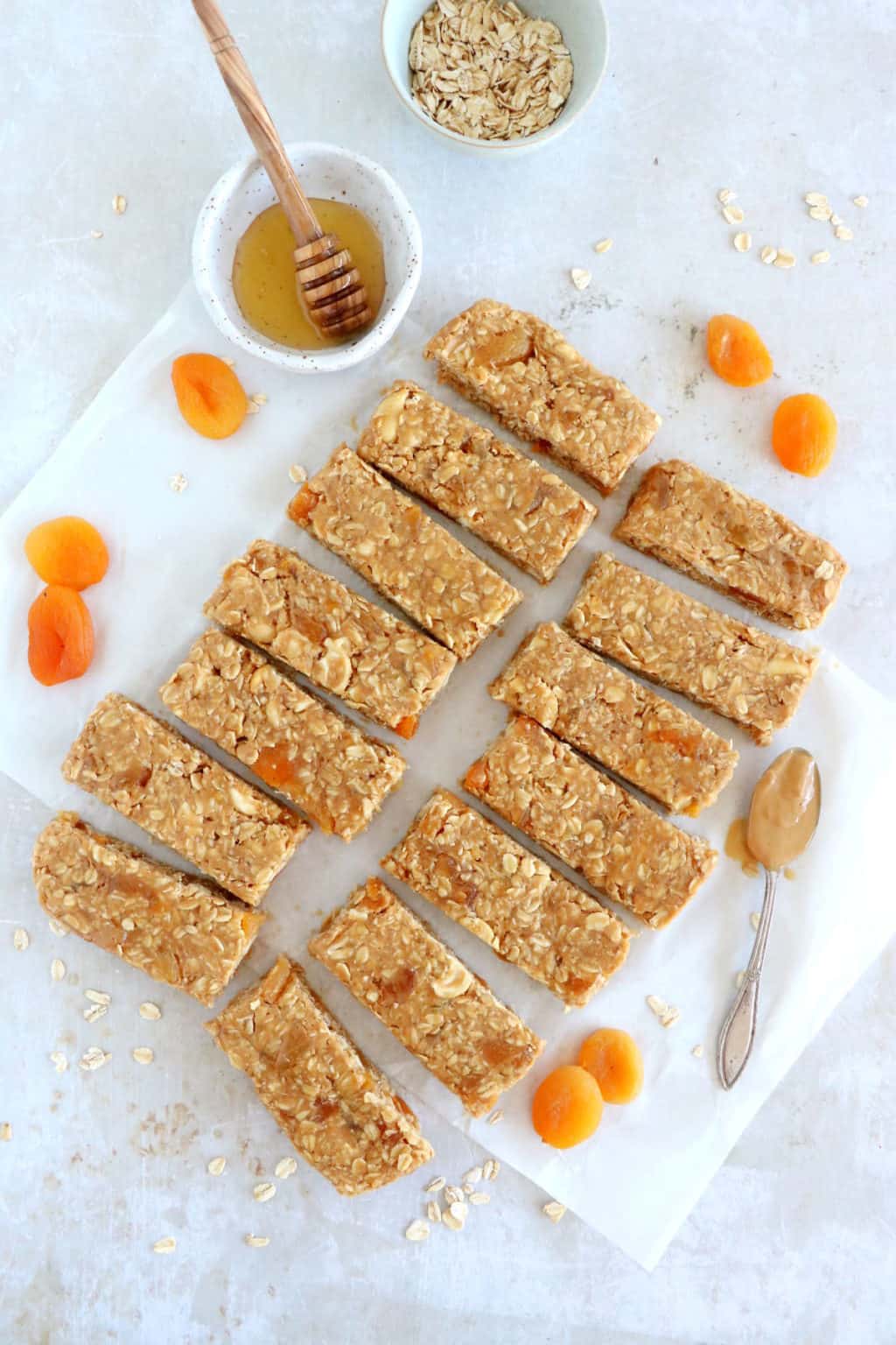 Soft Apricot Cashew Granola Bars Del's cooking twist