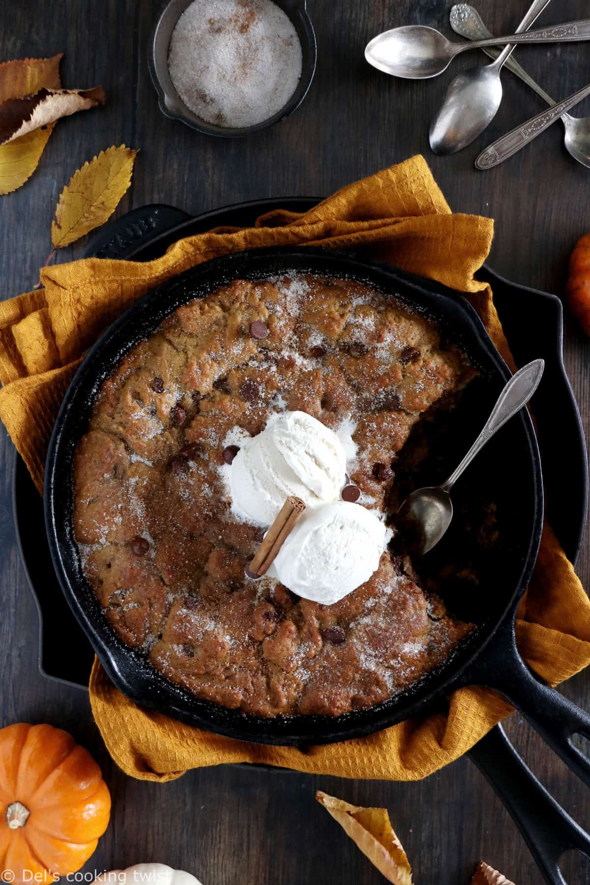 Pumpkin Skillet Cookie