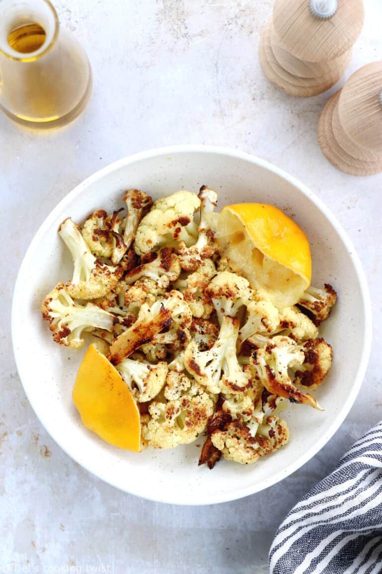 How To Make Lemon Roasted Cauliflower - Del's cooking twist