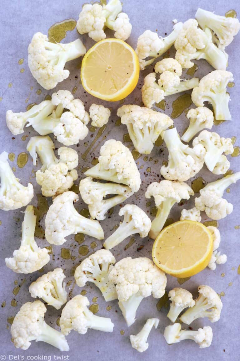 How To Make Lemon Roasted Cauliflower - Del's cooking twist