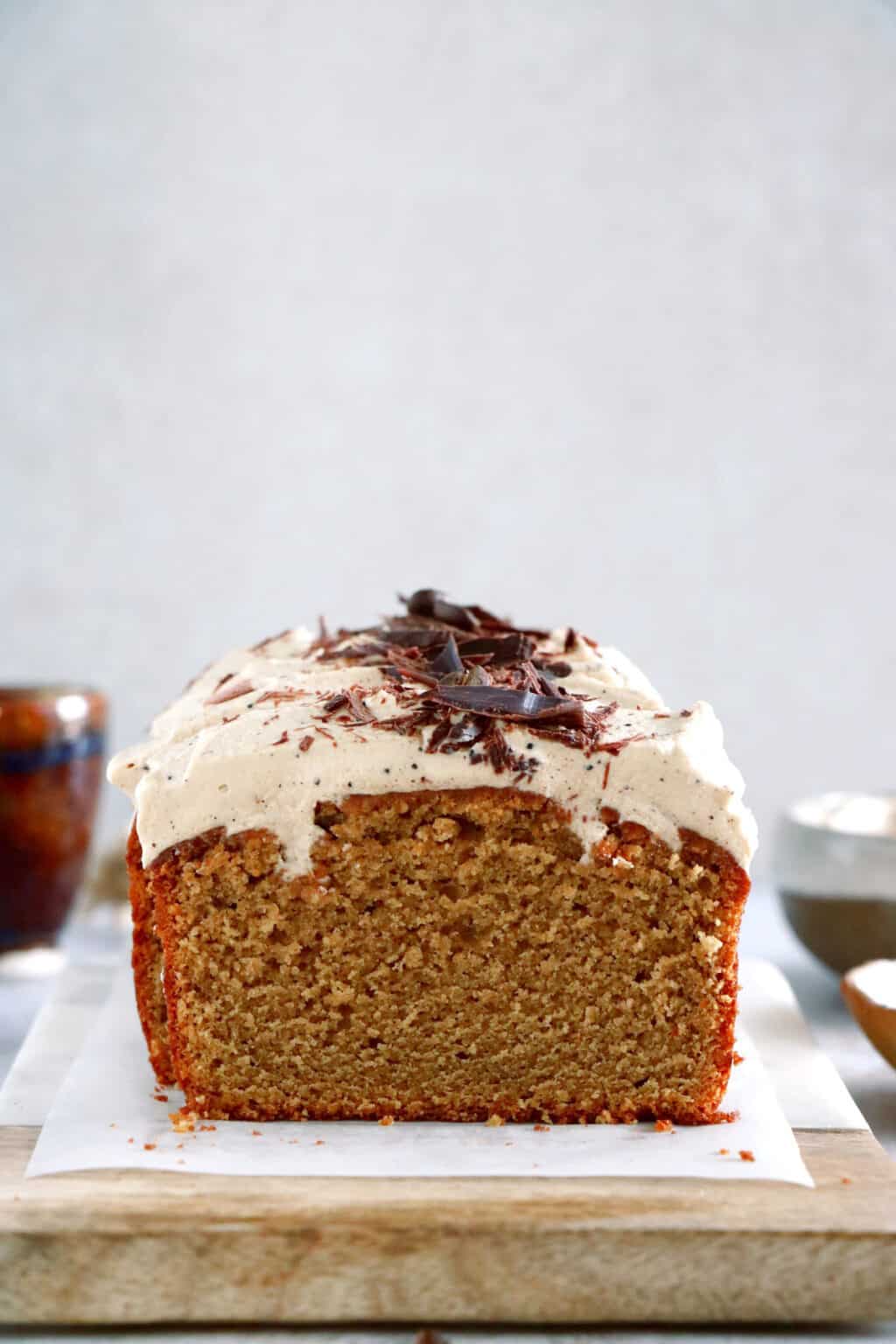 Coffee Loaf Cake with Espresso Frosting Del's cooking twist