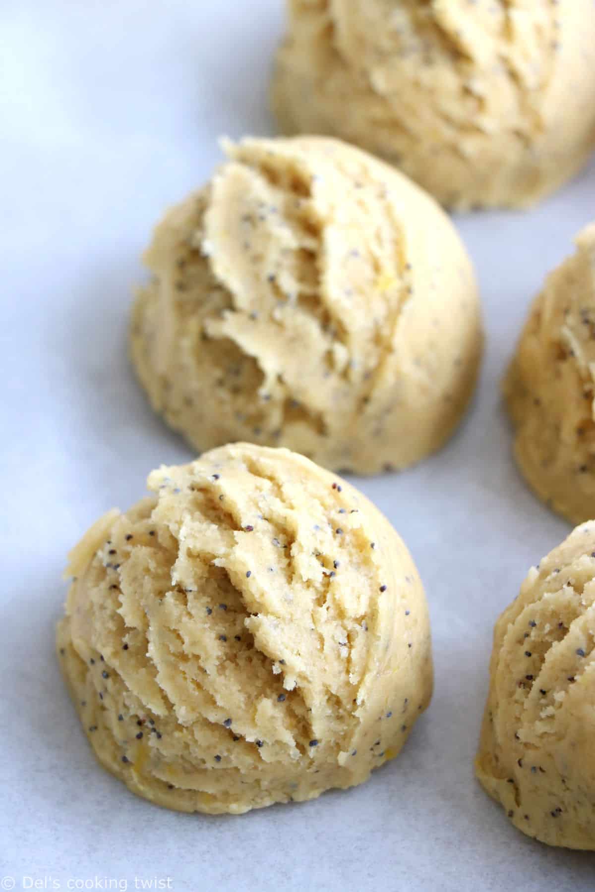 Lemon Poppy Seed Cookies Del S Cooking Twist   Lemon Poppy Seed Cookies Raw Cookie Dough 