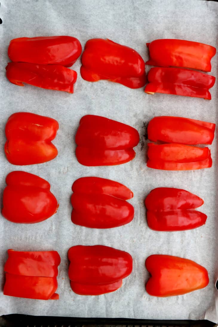 Learn how to master the simple technique of roasted red peppers. With their rich, smoky flavor and soft texture, roasted red peppers are a great component to your sandwiches, dips, sauces, and more.