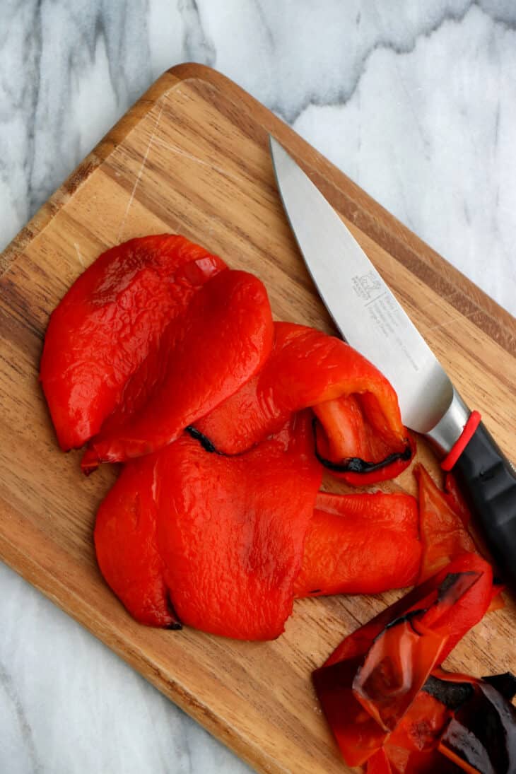 Learn how to master the simple technique of roasted red peppers. With their rich, smoky flavor and soft texture, roasted red peppers are a great component to your sandwiches, dips, sauces, and more.