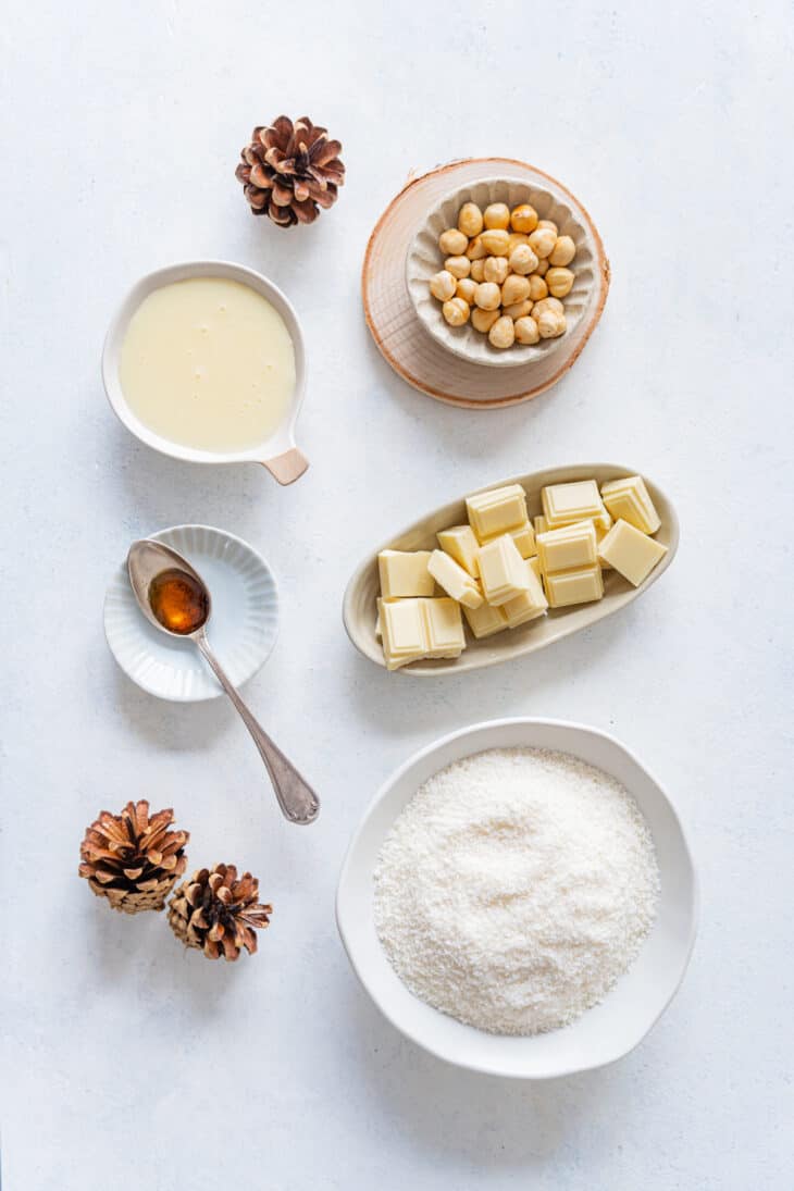 Homemade Raffaello coconut balls are some delicious no-bake coconut confections with a little hazelnut or almond in the center.