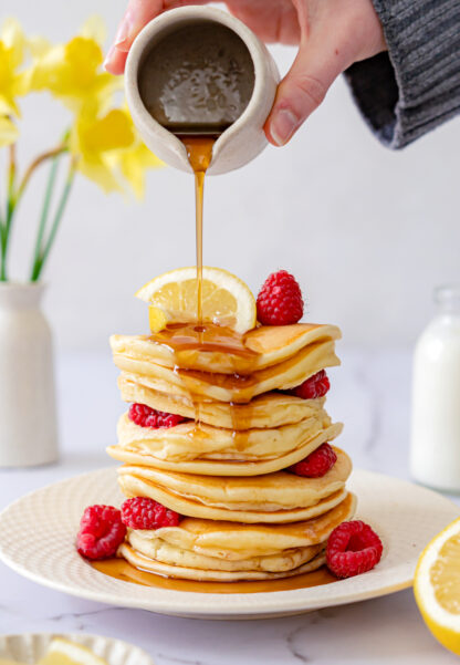 Light, fluffy and extremely moist lemon ricotta pancakes are the ultimate pancakes recipe. They are loaded with refreshing and lemony flavors.