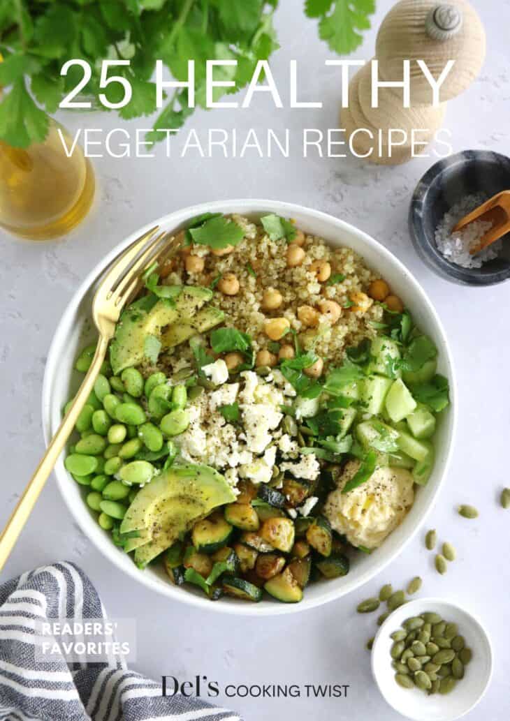 The recipes you will find in this ebook are vegetarian, healthy, nutritious and colorful. They're also loaded with good-for-you ingredients, they're approachable and always delicious.