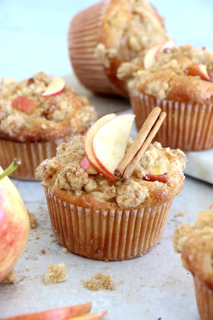 You will fall in love with these apple crumb muffins. Easy to make, they're prepared with tender apples, feature a perfectly moist crumb, and are loaded with warm, cozy flavors.