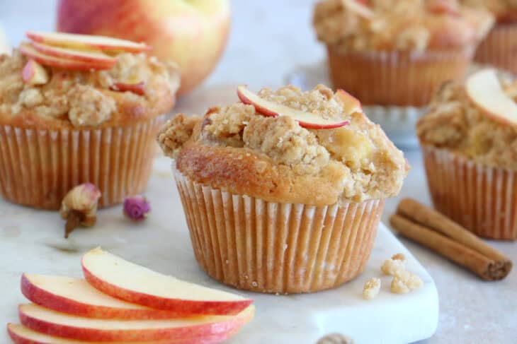 You will fall in love with these apple crumb muffins. Easy to make, they're prepared with tender apples, feature a perfectly moist crumb, and are loaded with warm, cozy flavors.