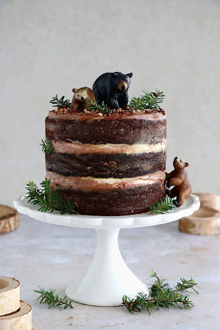 Ce layer cake au chocolat healthy est un fantastique gâteau d'anniversaire réalisé sans farine, sans beurre, et naturellement sucré.