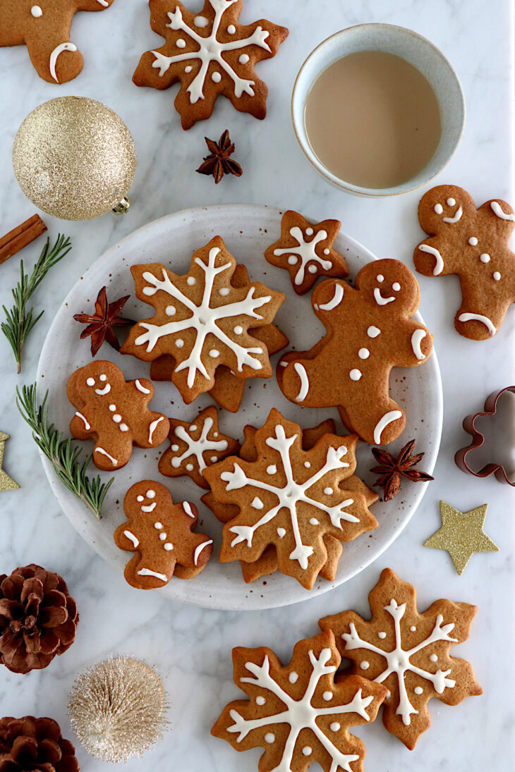 These gingerbread cookies are the ultimate holiday cookies. Easy to make, they're soft, sweet, warmly spiced, and very festive!